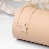 Constellation Gemini Necklace in Sterling Silver