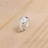 Star Signet Ring in Sterling Silver