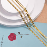 Gold Plated Silver Curb Chain 2.8 mm Marketing