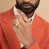 6 mm Wedding Band in Gold Plated Sterling Silver