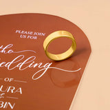 6 mm Wedding Band in Gold Plated Sterling Silver