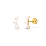 Pearl Climber Earrings in 9K Gold