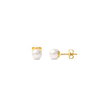 6 mm Pearl Stud Earrings in 9K Gold