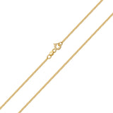 1.95 mm Curb Necklace in 9K Gold