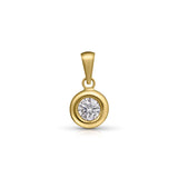 Solitaire Pendant in 9K Gold