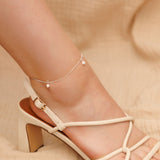 Pearl Anklet in Silver