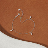 Pearl Anklet in Silver