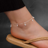 Seashell Anklet in Silver