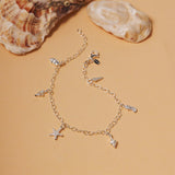 Seashell Anklet in Silver