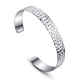 Thick Bangle in Silver