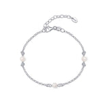 Freshwater Pearl Bracelet in Silver