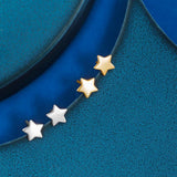 Star Stud Earrings in Silver