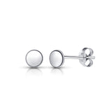Tiny Dot Stud Earrings in Silver