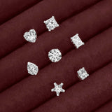 Oval Stud Earrings in Sterling Silver
