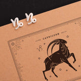 Sagittarius Stud Earrings in Silver