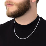 2.8 mm Curb Chain in Sterling Silver