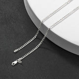 2.8 mm Curb Chain in Sterling Silver