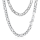 5.5 mm Figaro Chain in Silver
