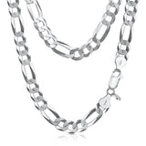 7.7 mm Figaro Chain in Silver