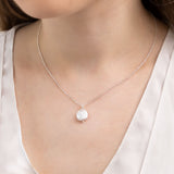 Baroque Pearl Pendant Necklace in Silver