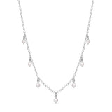 Cultured Pearl Necklace in Silver
