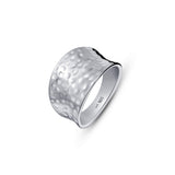 Hammered Ring in Silver
