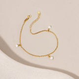 Pearl Anklet in Gold