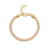 Crystal Bracelet in Gold Plated Sterling Silver