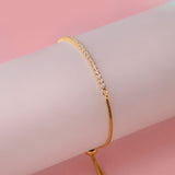 Adjustable Tennis Bracelet in Gold