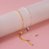 Adjustable Tennis Bracelet in Gold