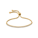 Adjustable Tennis Bracelet in Gold