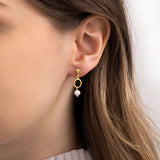 Freshwater Pearl Drop Earrings in Gold