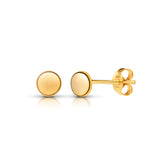 Tiny Dot Stud Earrings in Gold
