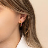 20 mm Rainbow Hoop Earrings in Gold