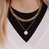 Coin Pendant in Gold